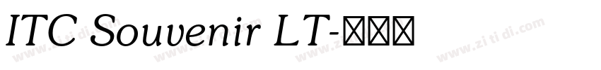 ITC Souvenir LT字体转换